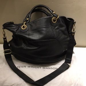 Boho black leather bag | Fenn Wright Manson